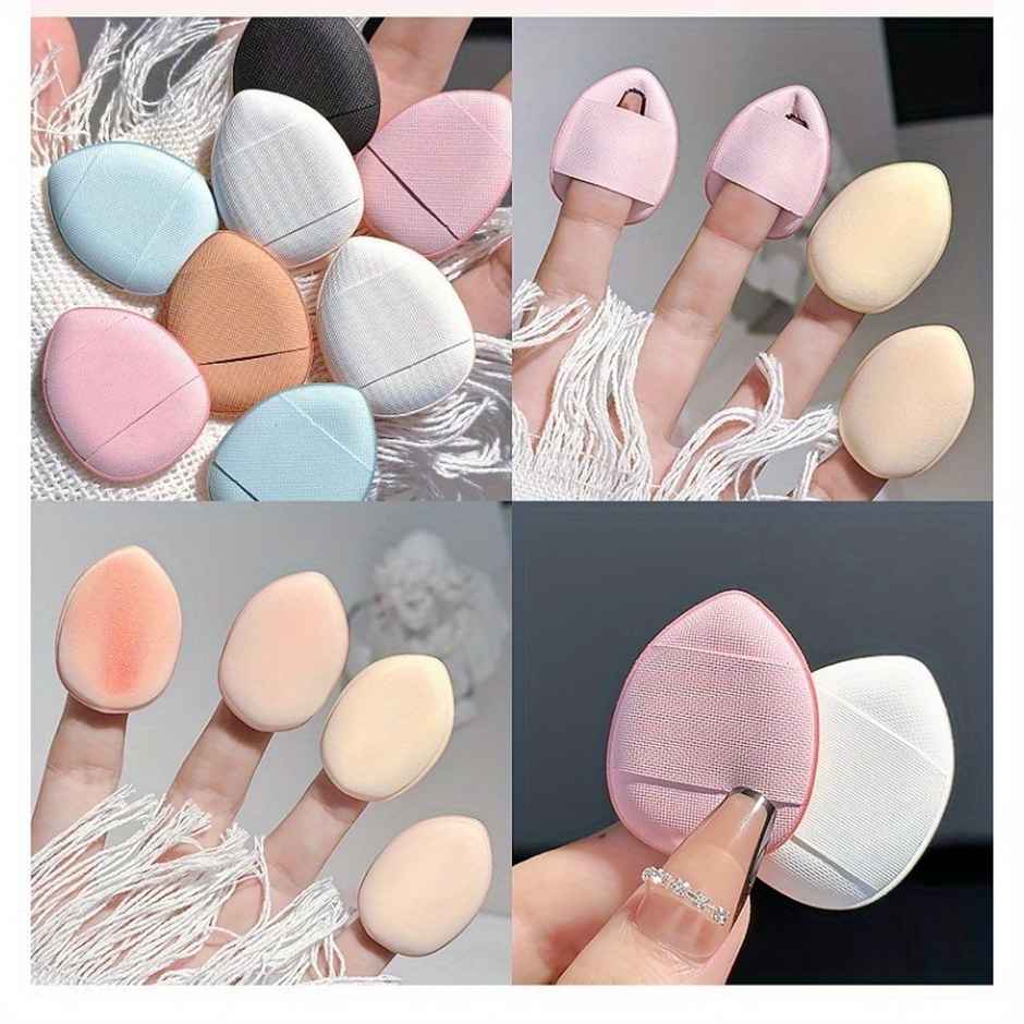 Chronex 5 Pcs Air Cushion Powder Puff Set | Ultra-Soft Wet & Dry Makeup Sponges For Face | AsBAUted