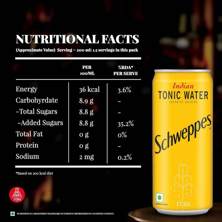 Schweppes Tonic Water | Premium Mixer | Tonic Water | The Coca-Cola Company