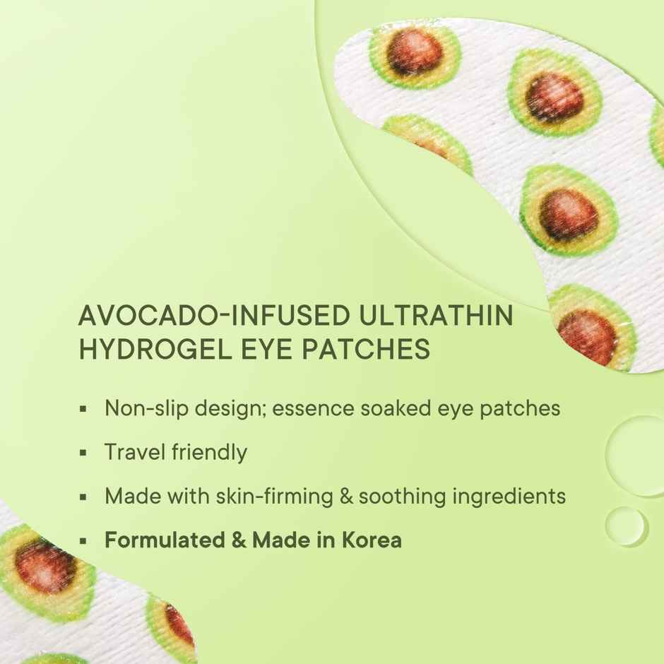 Quench Brightening Korean Under Eye Patch Soothing Eye Mask with Avocado & Vitamin E