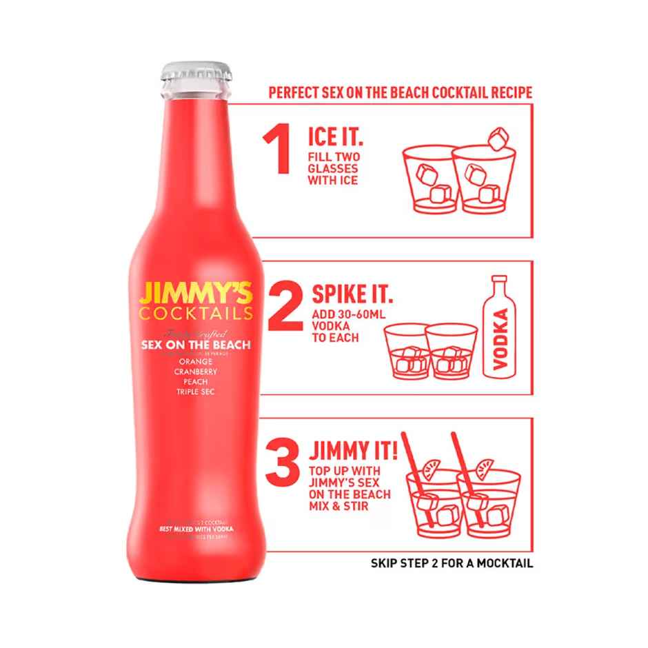 Jimmy's Sex On The Beach Cocktail Mixer | Ready & Convenient