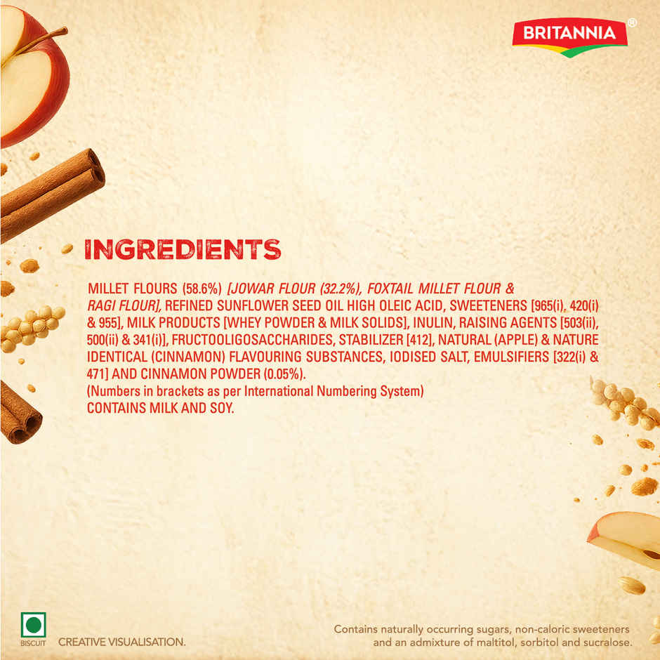 Britannia NutriChoice Millets Jowar Cinnamon Cookies