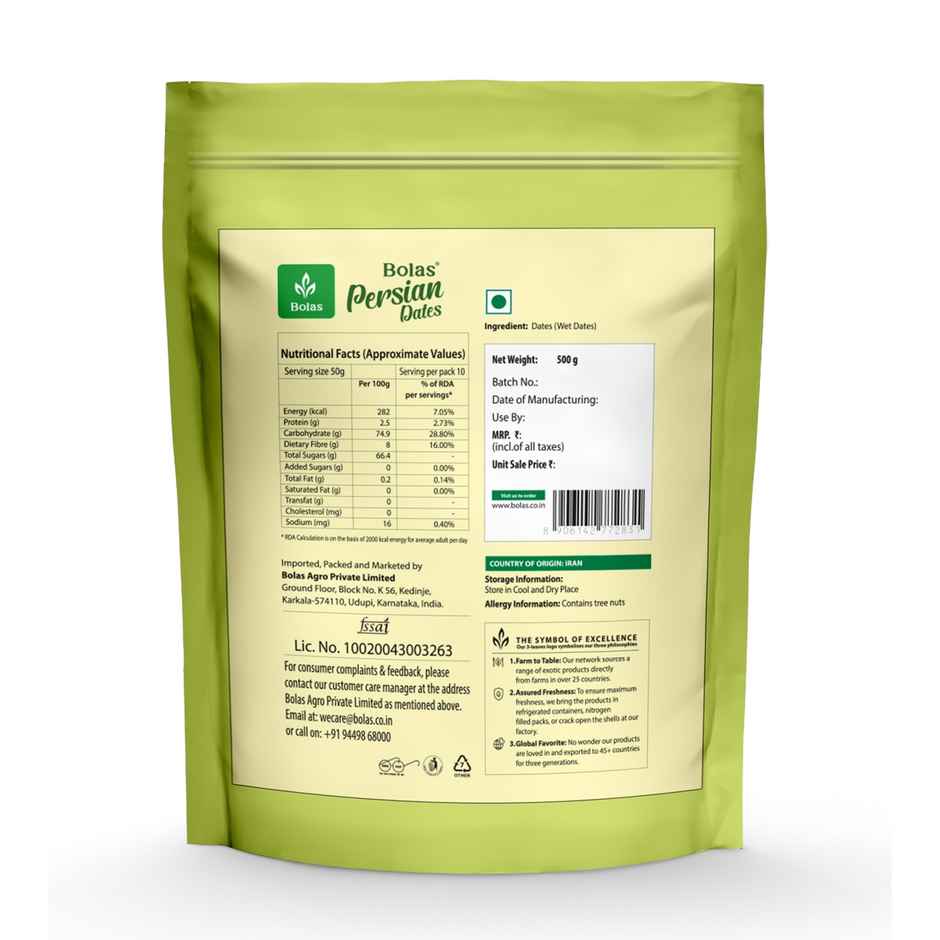 Bolas Persian Dates