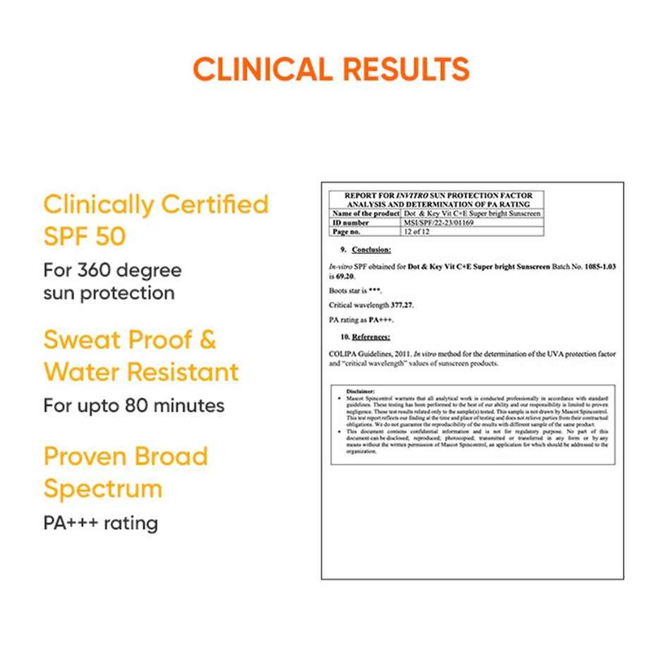 Dot & Key Sunscreen SPF 50 PA+++ With Vitamin C + E