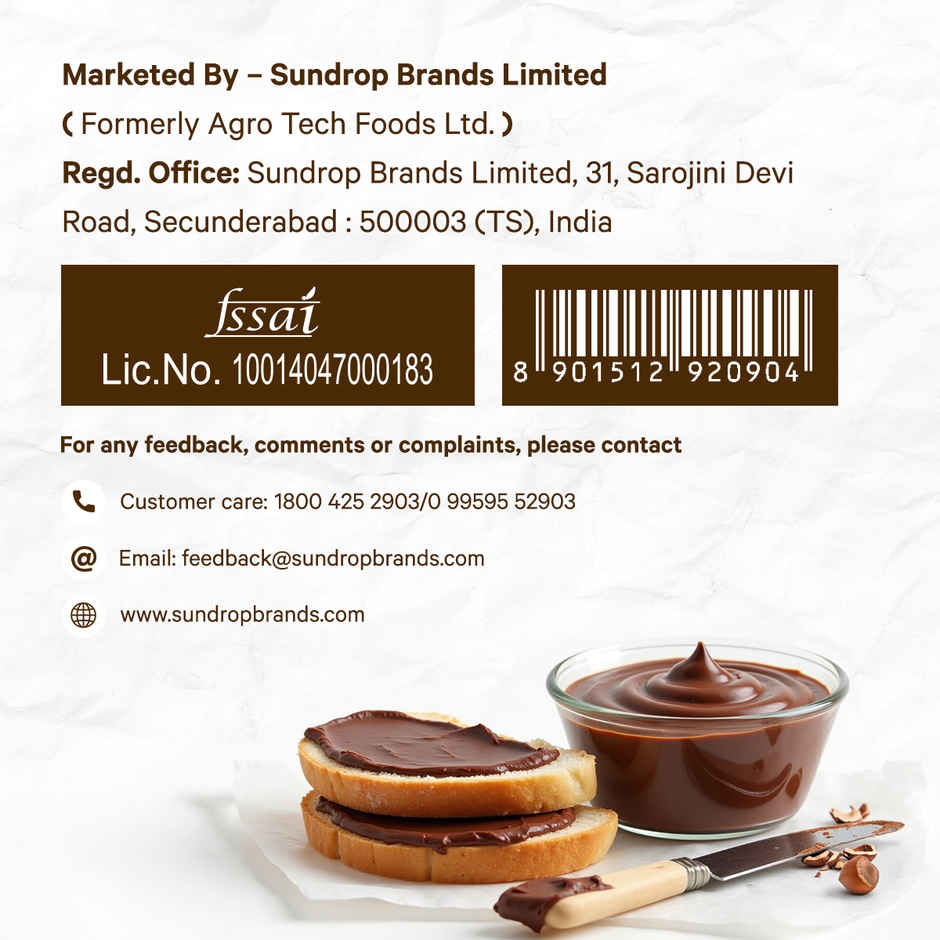 Sundrop Cocoa Nut Hazelnut Chocolatey Spread