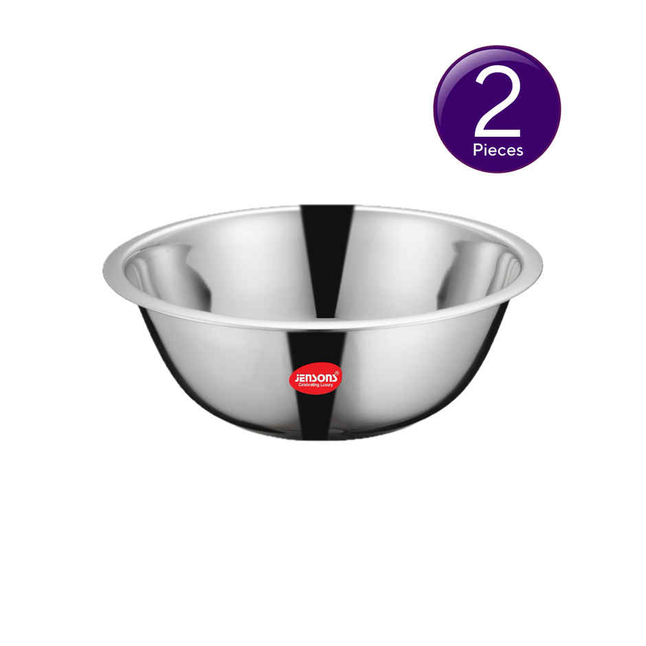 Jensons Stainless Steel Deep Mixing Bowl 18 cm Combo