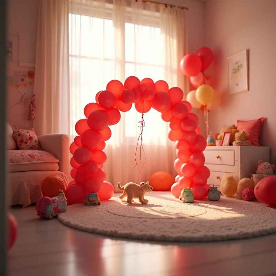 Latex Party Balloons | Red | Birthday Decoration Pack
