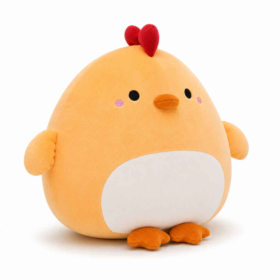 Zoowee Yellow Chicken Pillow Soft Toy | 33 cm