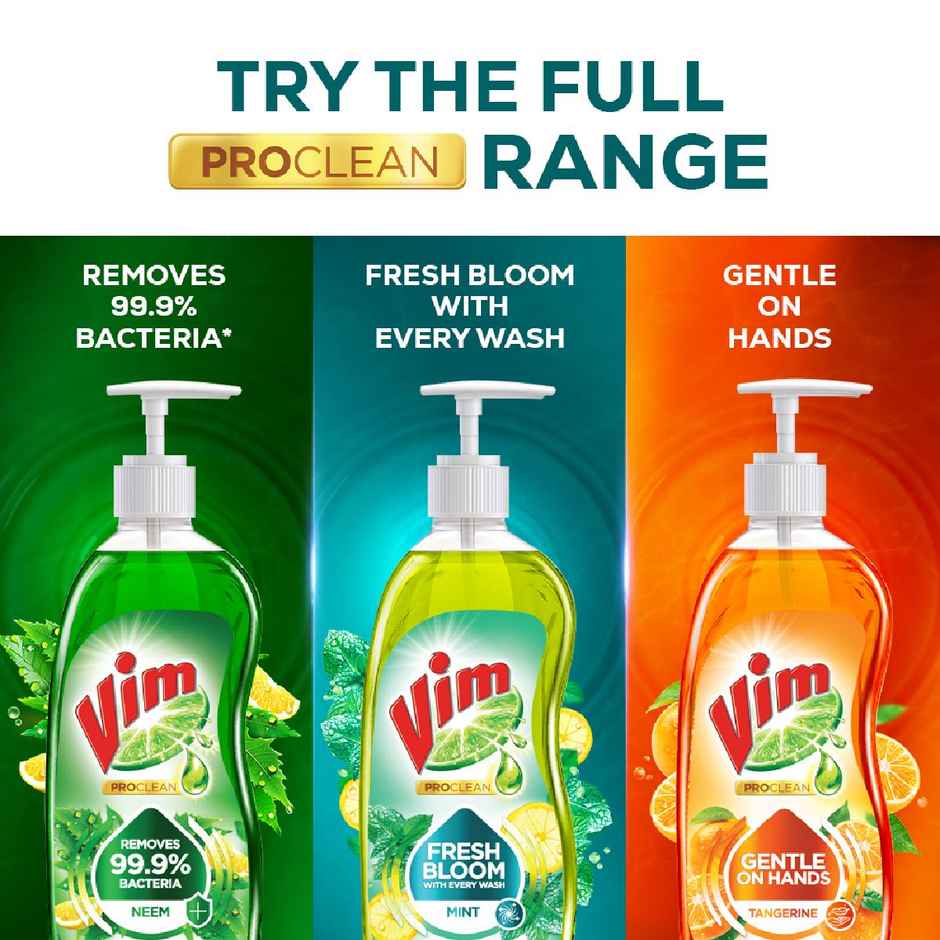 Vim Cooling Freshness Mint Dishwash Liquid