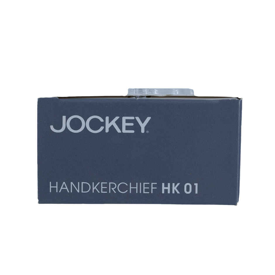 Jockey Men's Solid Cotton Handkerchief | White - Free Size Combo