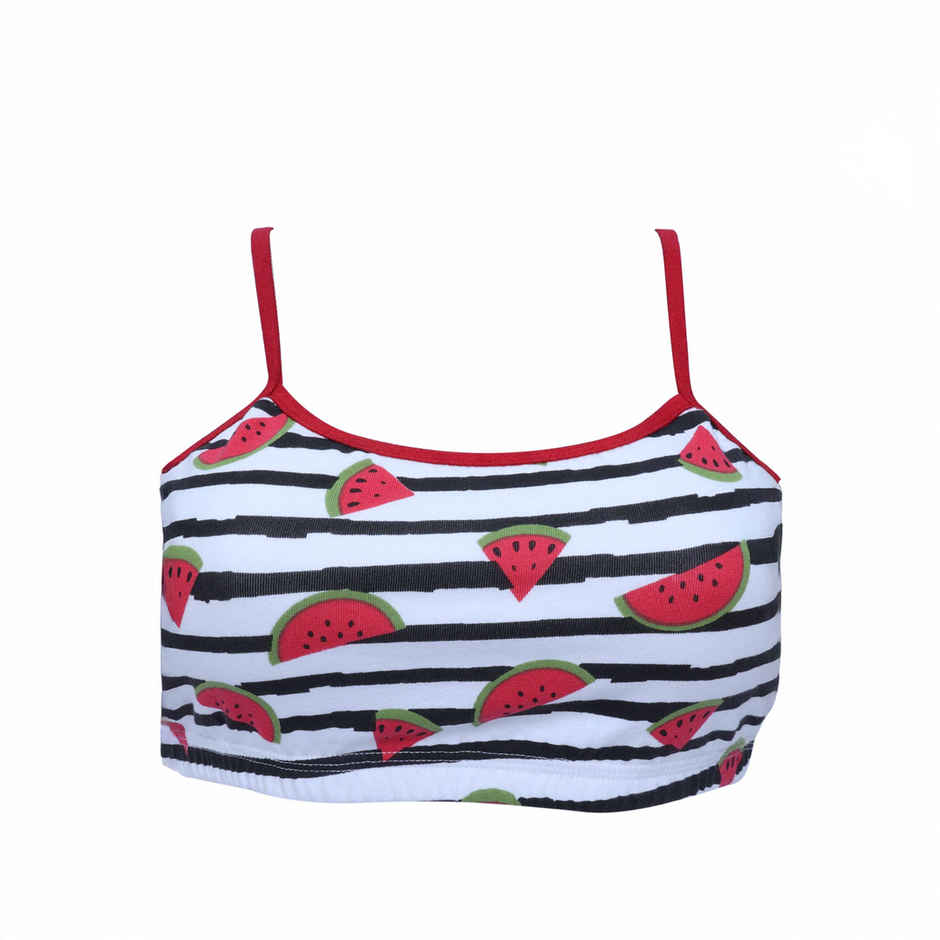 D'chica Girls Tie and Dye Print Non Padded Non Wired Teenager Bra | Yellow - XXS