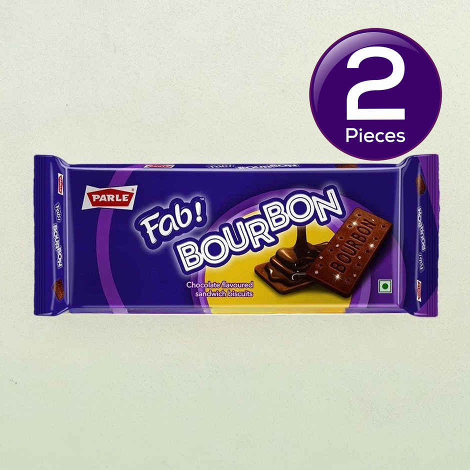 Parle Fab Bourbon Chocolate Cream Biscuits | Trans Fat-free Combo
