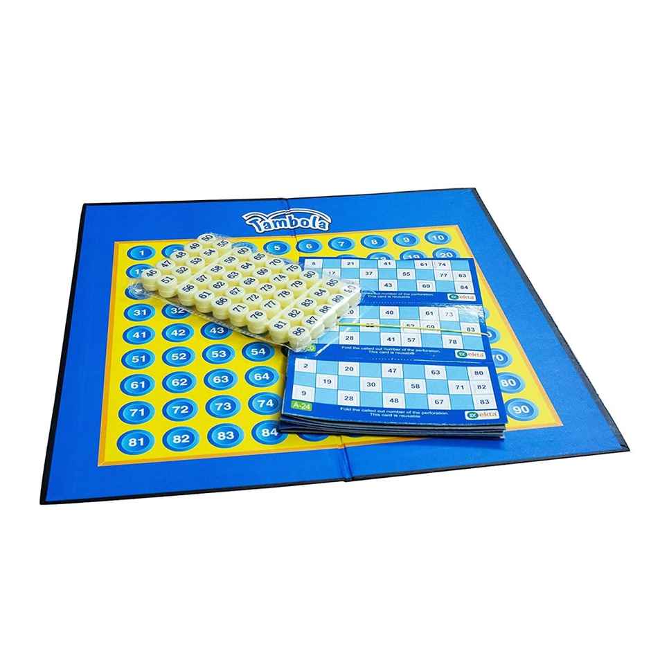 Ekta 4 In 1 Family Strategy Board Game Tambola Chess Ludo And Snakes & Ladders Family Game