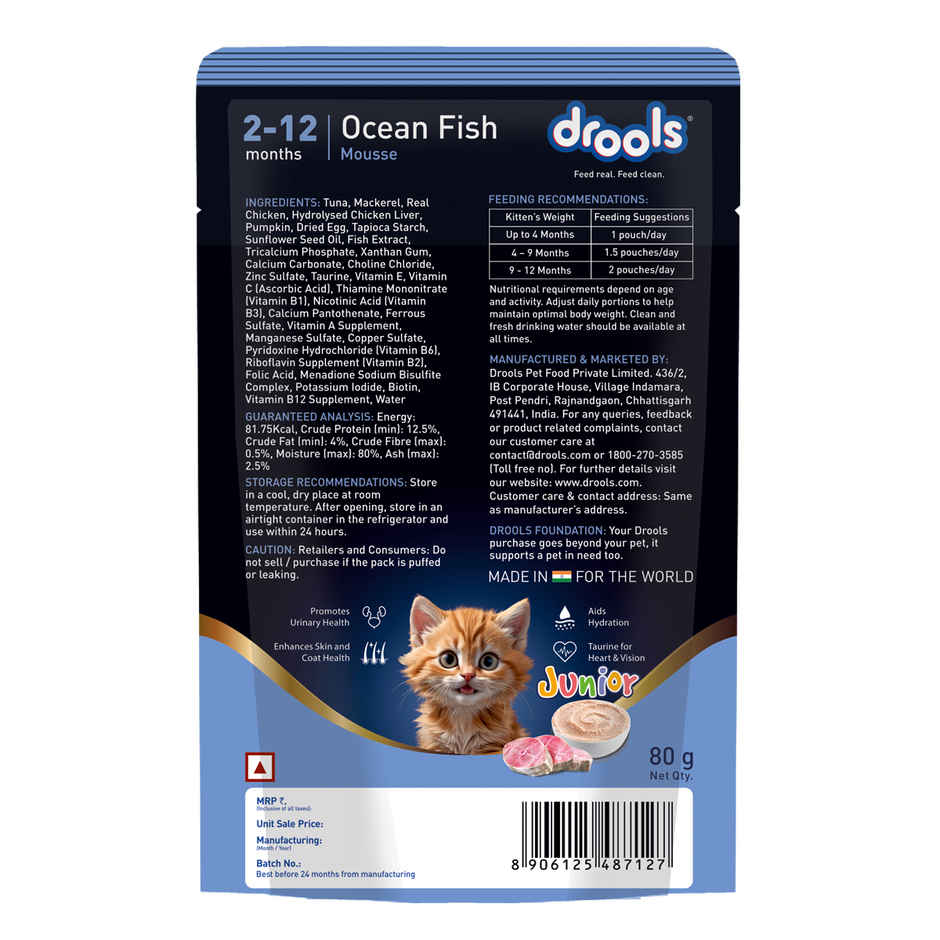 Drools Ocean Fish Mousse Kitten Wet Food