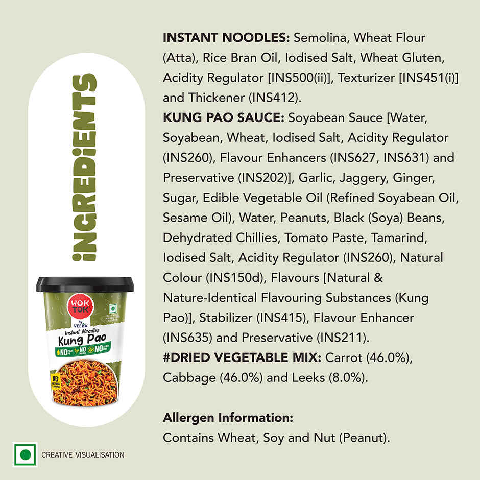 Wok Tok by Veeba Instant Cup Noodles Kung Pao