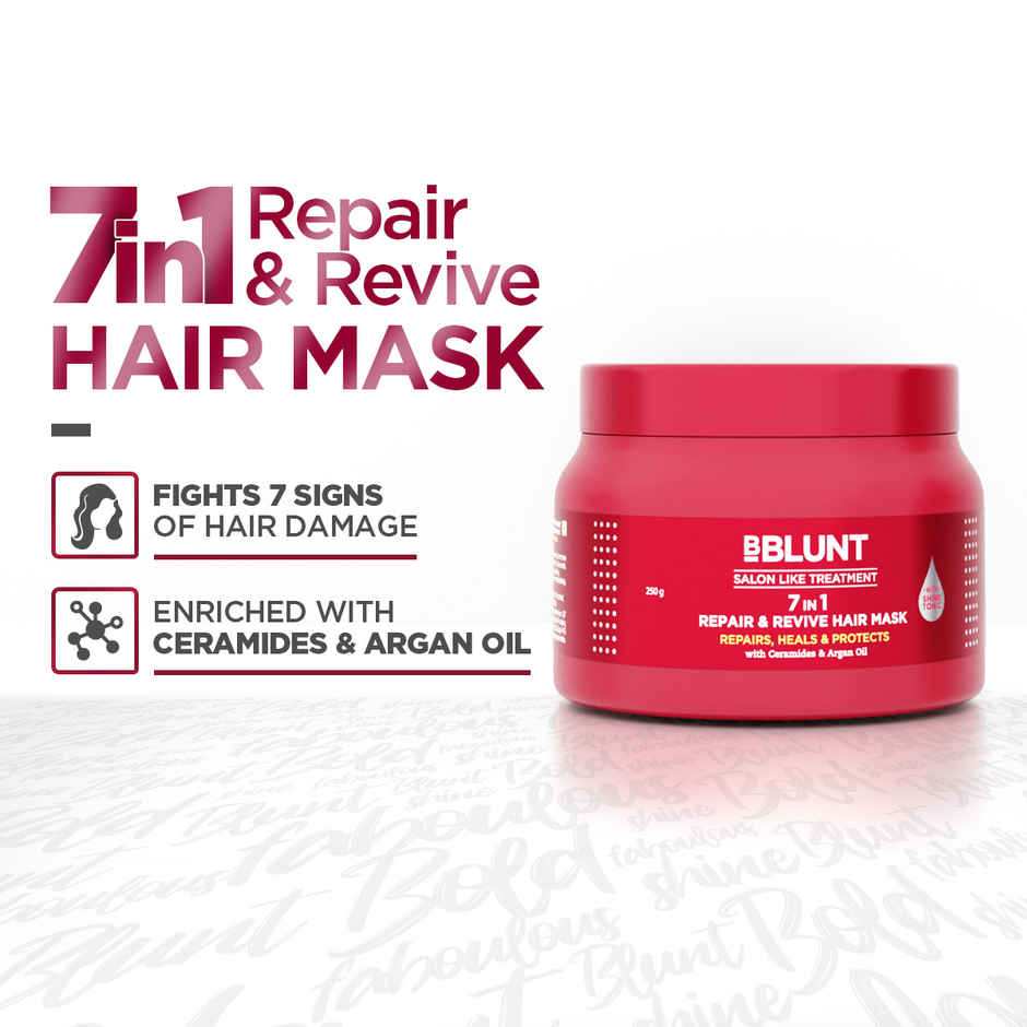 BBlunt 7 In 1 Repair & Revive Hair Mask For Damage Repair