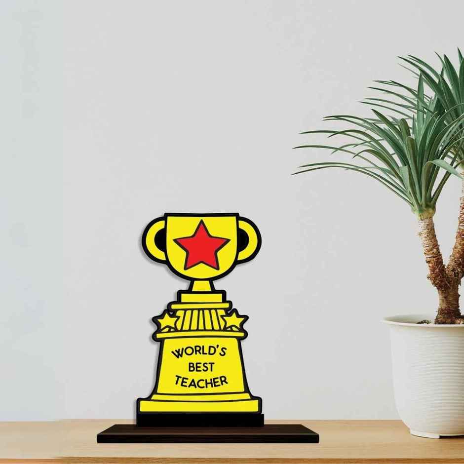 Best Teacher Trophy | Teachers Day Special | Mad Over Prints