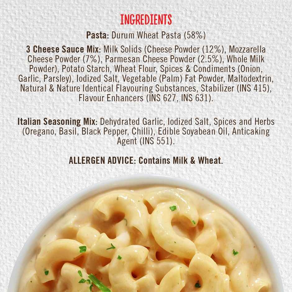 MOM 3 Cheese Instant Pasta | Quick Cook Pasta Combo