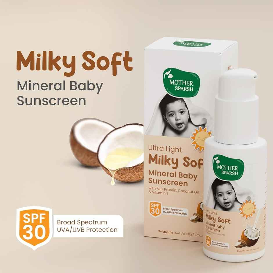 Mother Sparsh Ultra Light Milky Soft Baby Sunscreen