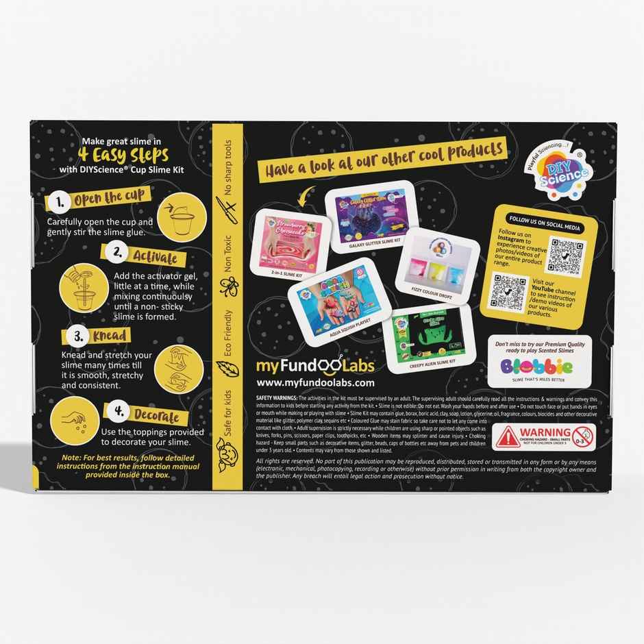 DIY Science Cookie Cream Slime Kit