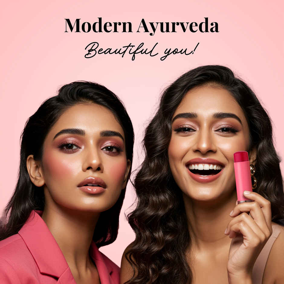 Just Herbs Pink Plush Born To Blush Long Stay Dewy Stick With Shea For Eyes Cheeks And Lips