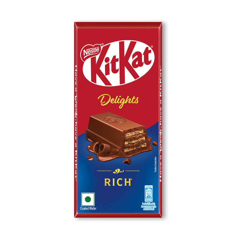 Nestle KitKat Delights Rich Choco Coated Wafer Chocolate Bar