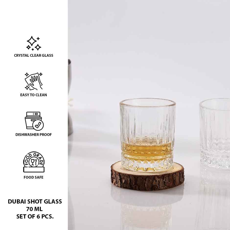 Dubai Shot Glass | 75 ml | Set of 6 | Sanjeev Kapoor