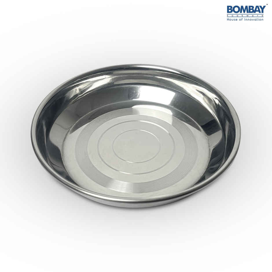 Bombay Kookware Stainless Steel Halva Plate | 12 cm