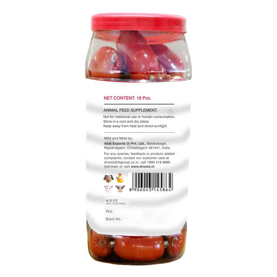 Drools Absolute Calcium Sausage Dog Supplement - Jar