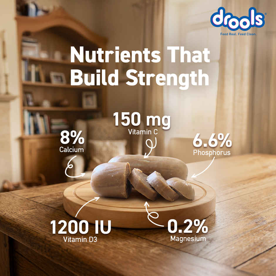 Drools Absolute Calcium Sausage Dog Supplement - Jar