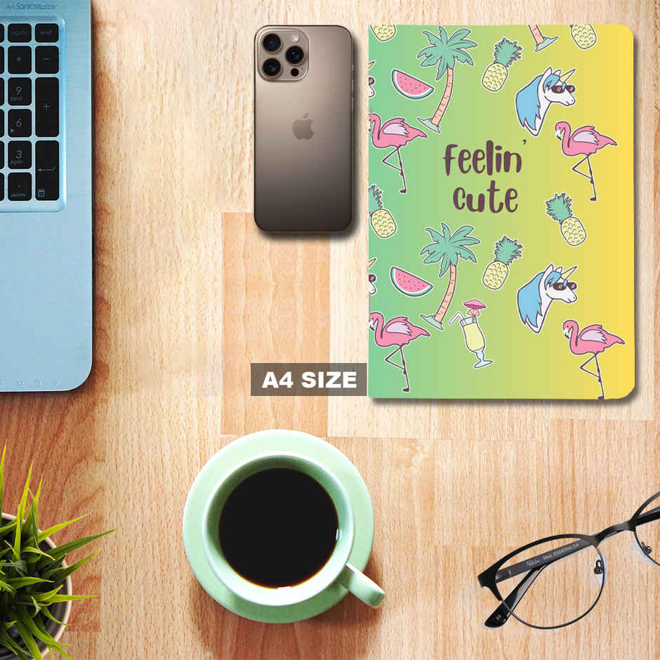 DRAWGUUD Softbound Pinned 80 GSM Plain Memo Notebook A4 Size