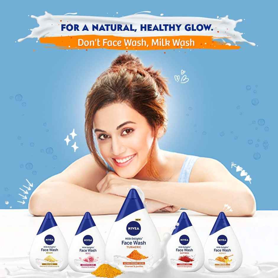 Nivea Milk Delight Turmeric Acne-Prone Skin Face Wash