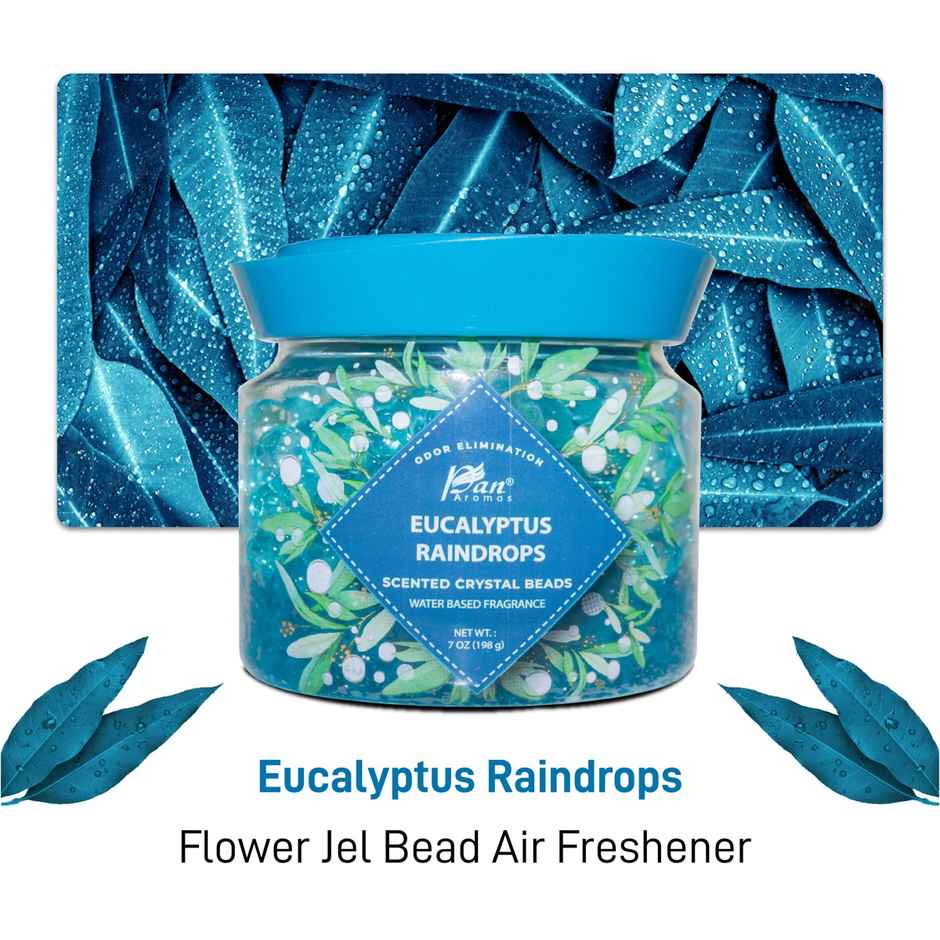 Pan Aromas Eucalyptus Raindrops Gel-Beads Air Freshener