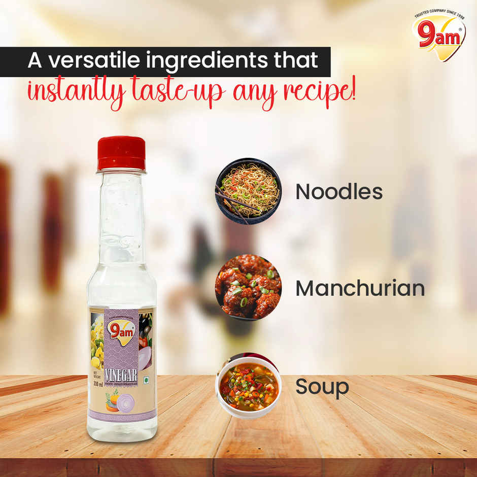 9am Vinegar | Ideal for Noodles, Manchurian & Chinese Dishes