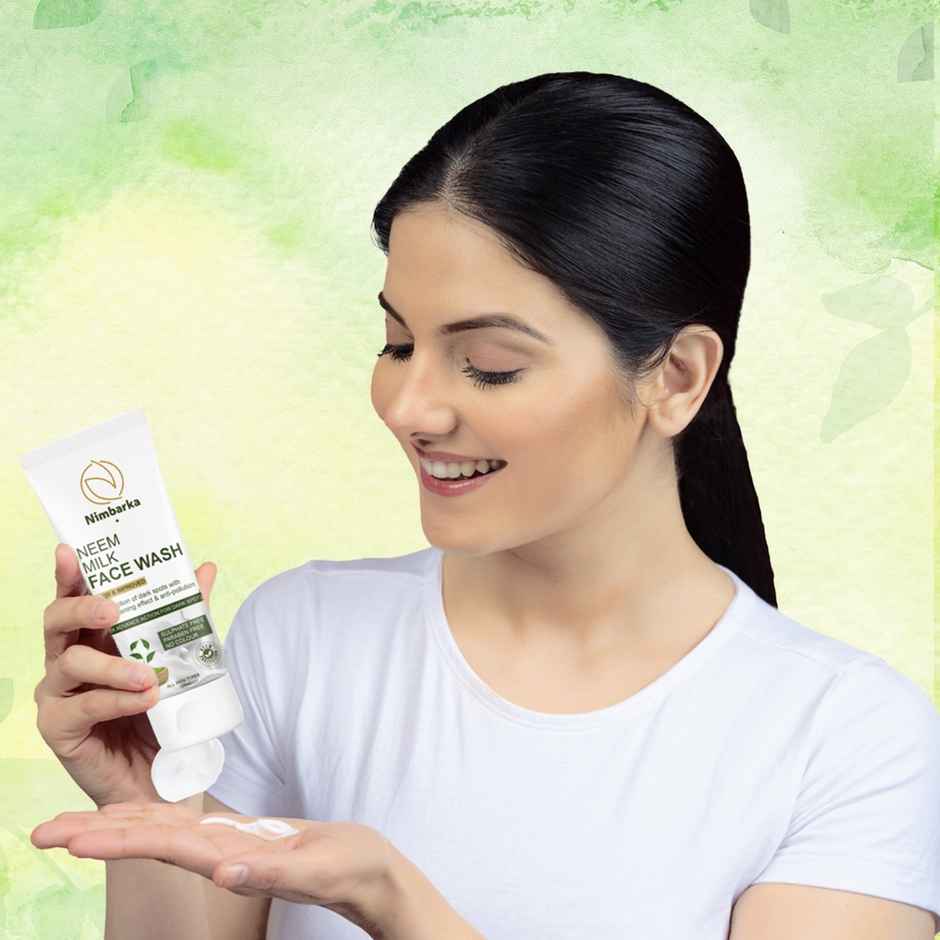 Neem & Milk Face Wash Reduction Of Dark Spots With Whitening Effect & Anti-Pollution