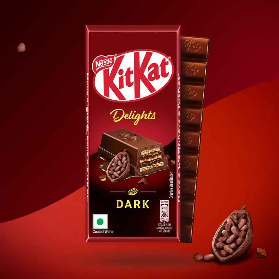 Nestle KitKat Delights Dark Chocolate Coated Wafer Bar