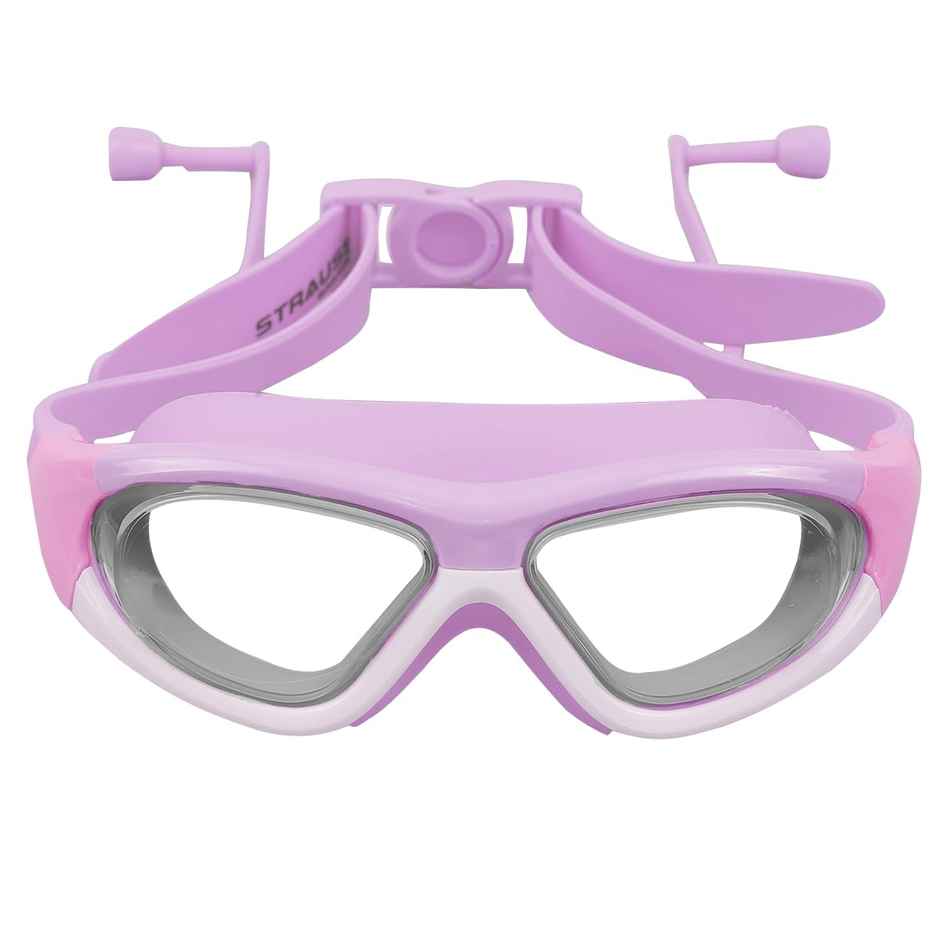 Strauss Dual Frame Swimming Goggles | Purple & White