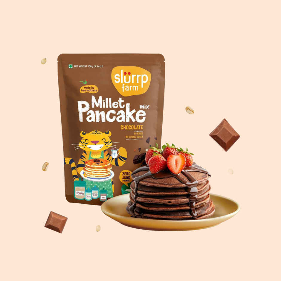 Slurrp Farm Chocolate Millet Pancake Mix | No Maida