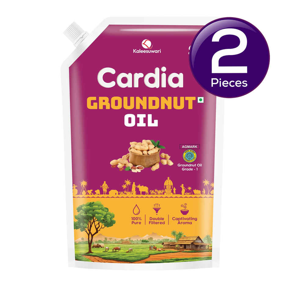 Cardia Filtered Groundnut Oil Standup | Pouch Combo