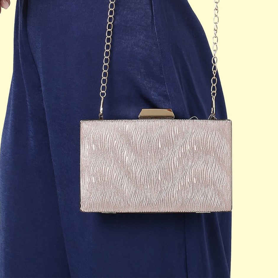 Lavie Women's Glitz Framed Clutch | Gold