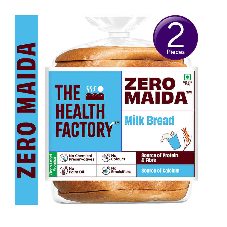 The Health Factory Zero Maida Milk Bread | Clean Label - Not Brown Combo