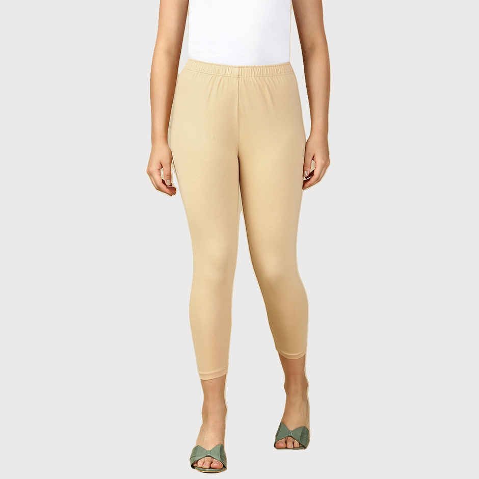 PYNK By Lux Cozi Super Soft 360 Stretch Premium Cotton Capri | Skin | Free Size