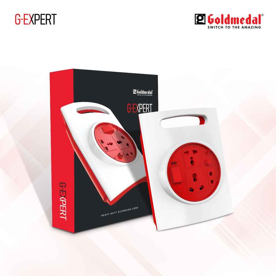 Goldmedal G-Expert 16A | 3.5m Extension cord | Master Switch with Indicator | Universal Sockets