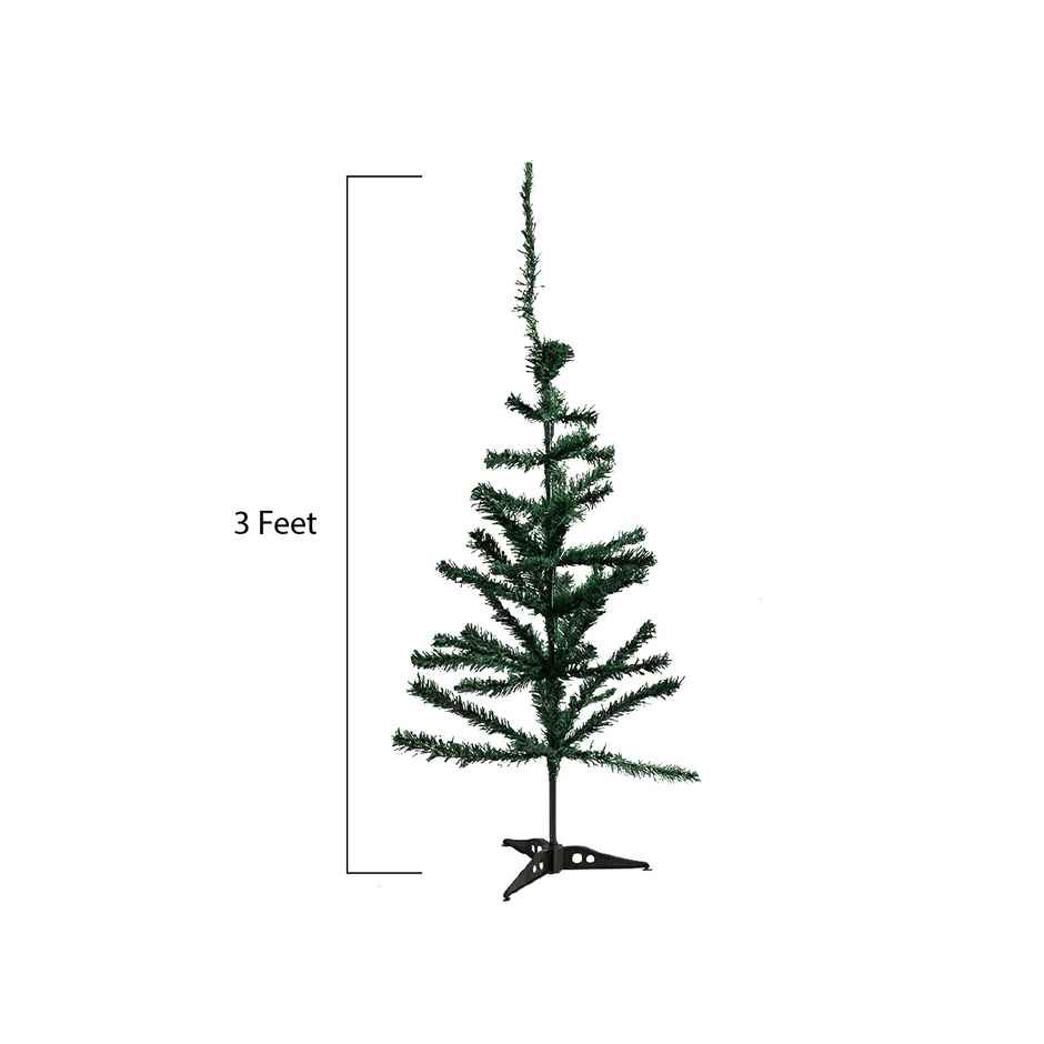 Artificial Christmas Tree | 3 ft | Ideal for Home, Office & Party Decor | Easy to Set Up | Picfest