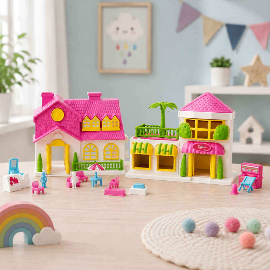 Toytales Funny Doll House Small | Play Set Toys | Gift For Girls | Birthday Gift