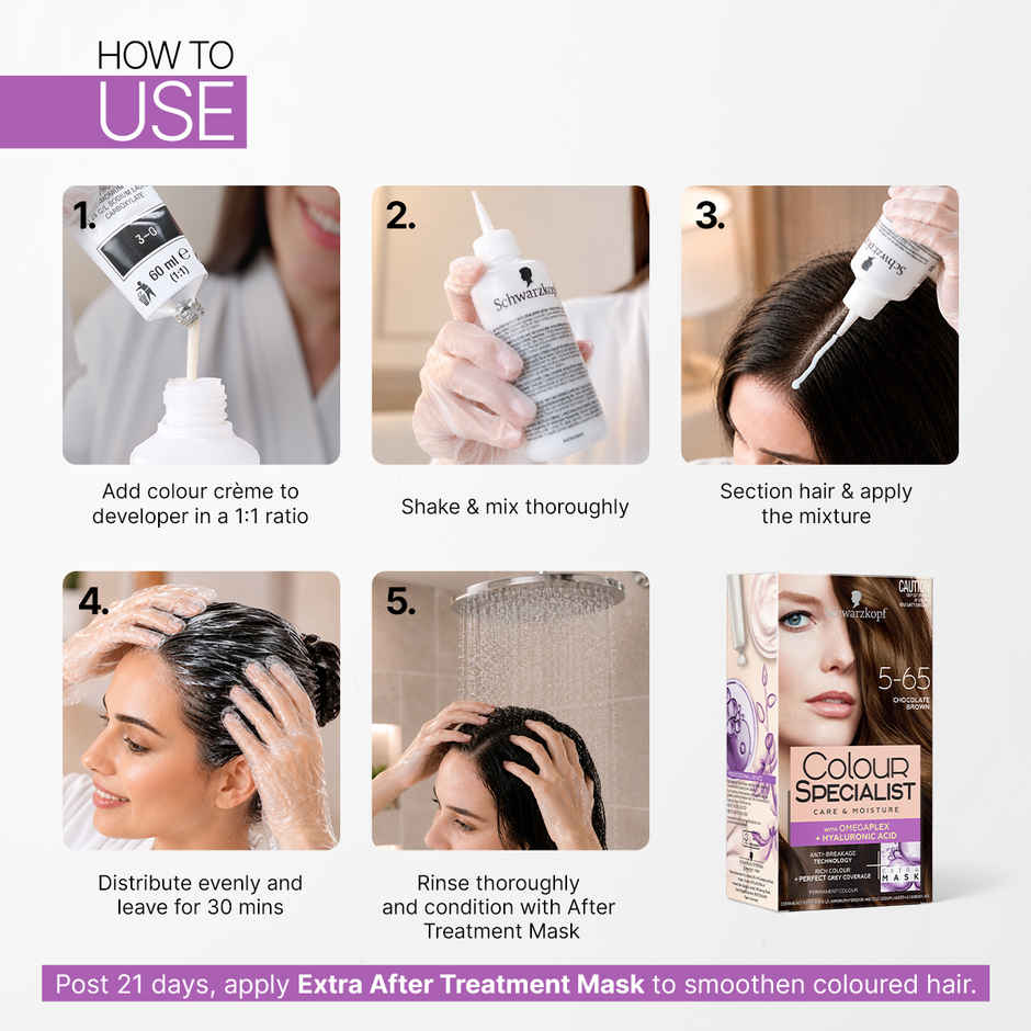 Schwarzkopf Colour Specialist Permanent Hair Colour 5-65 Chocolate Brown