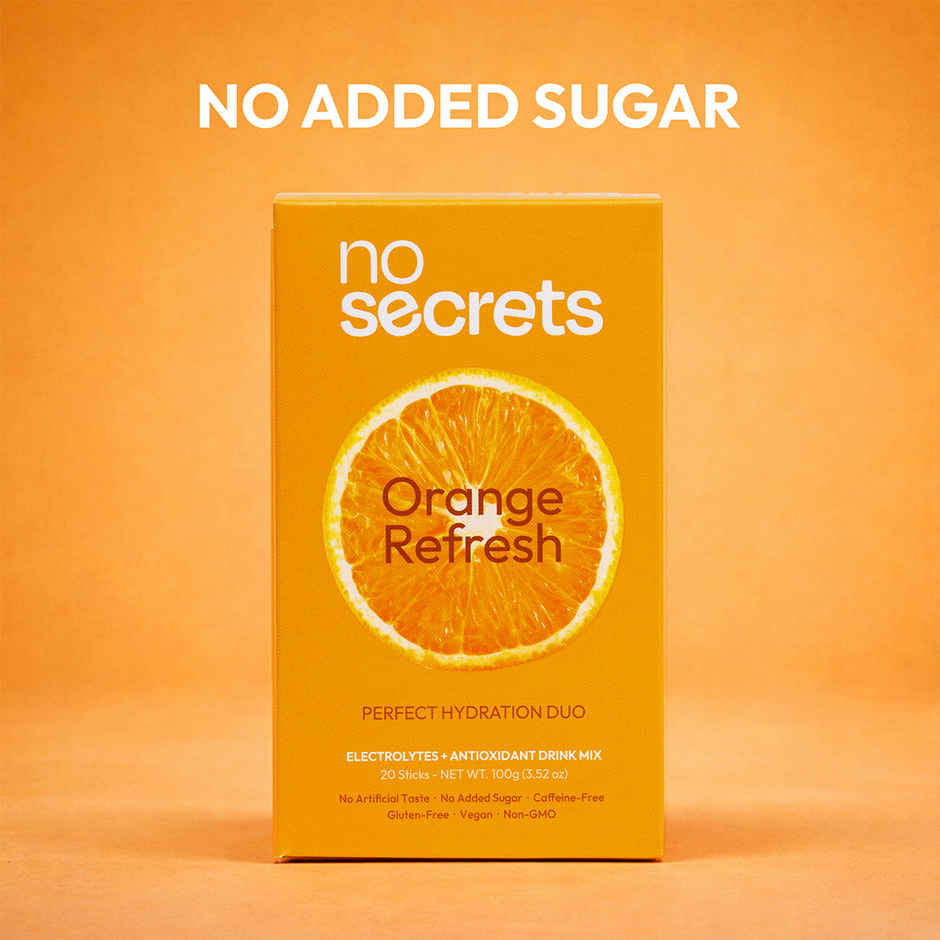 No Secrets Perfect Hydration Duo Electrolytes & Antioxidants Orange Fresh