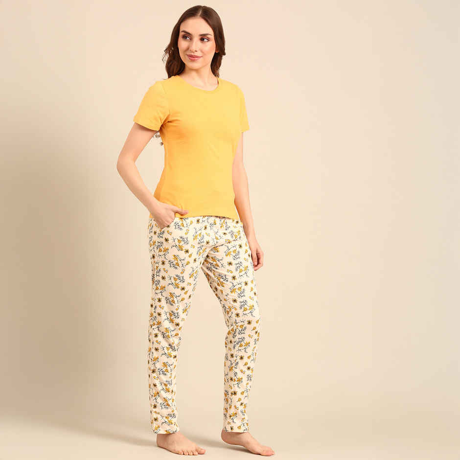 Pepe Jeans Premium Cotton Night Suit | Soft And Comfortable, Antique Floral, Xxl