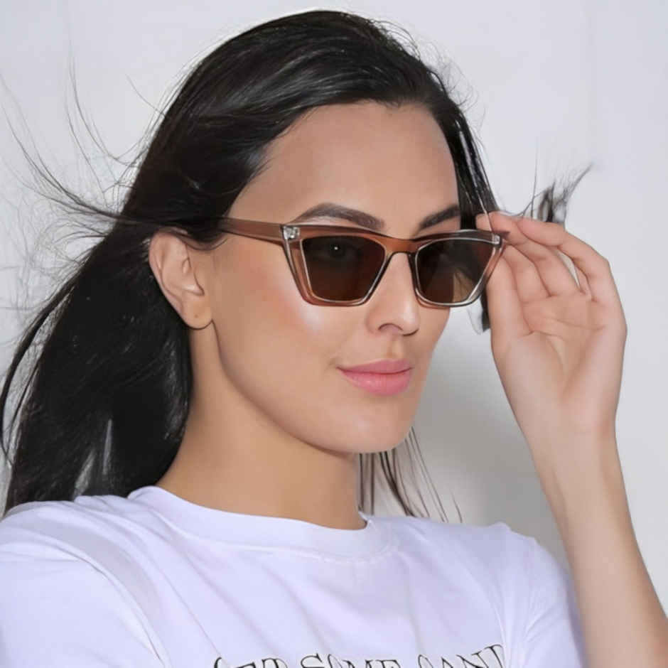 NuVew Women's Cat-eye Sunglasses | Brown - Medium
