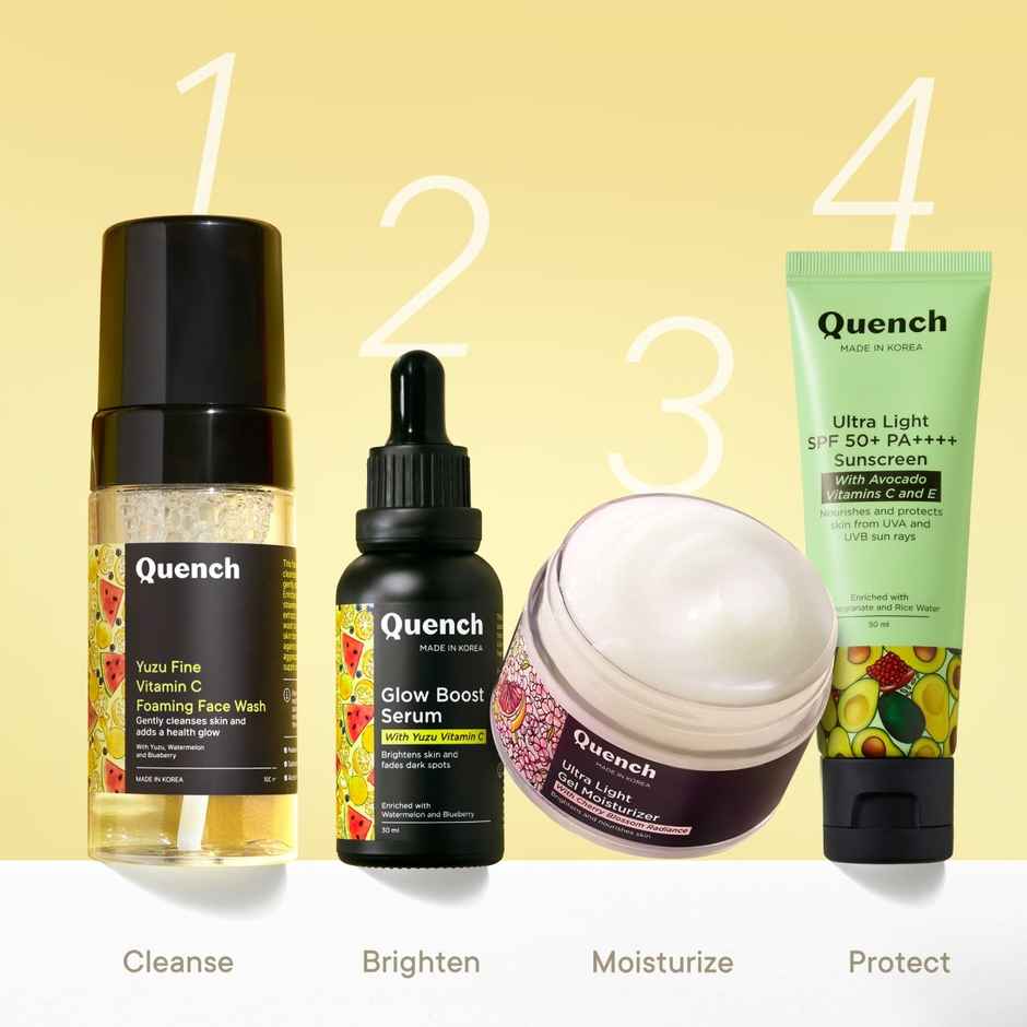 Quench Vitamin C Glow Boost Korean Face Serum With Yuzu Fine & Watermelon