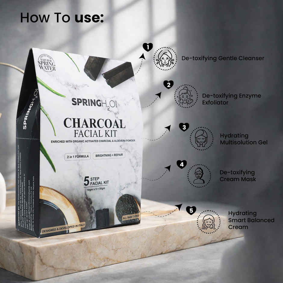 Spring H2O Charcoal Facial Kit